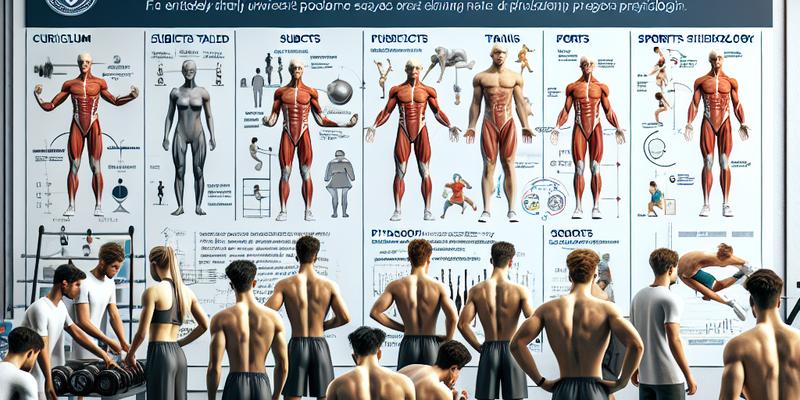 STAPS Entraînement Sportif : Programme et Matières Enseignées